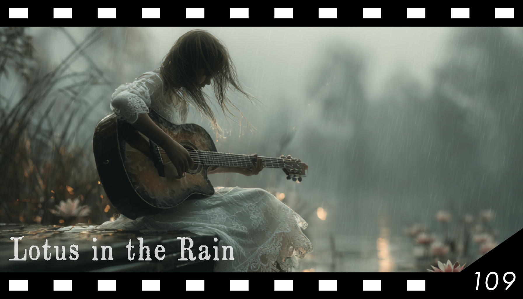 Lotus in the Rain